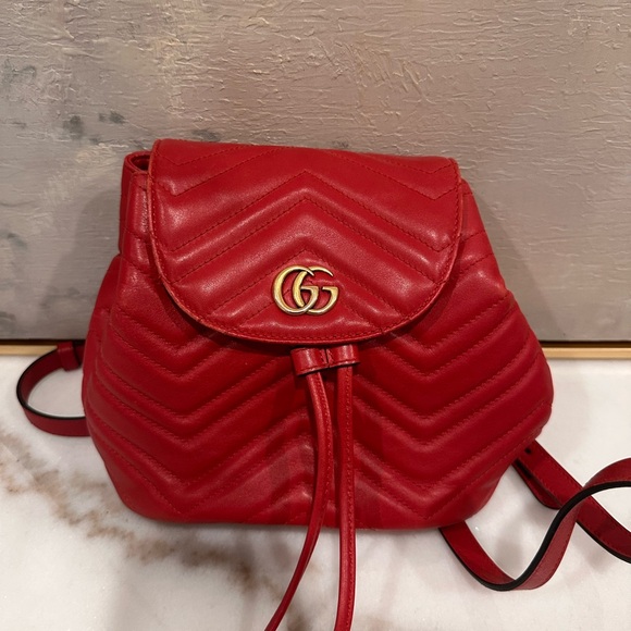 Red Gucci Women's Backpack - Picture 1 of 4